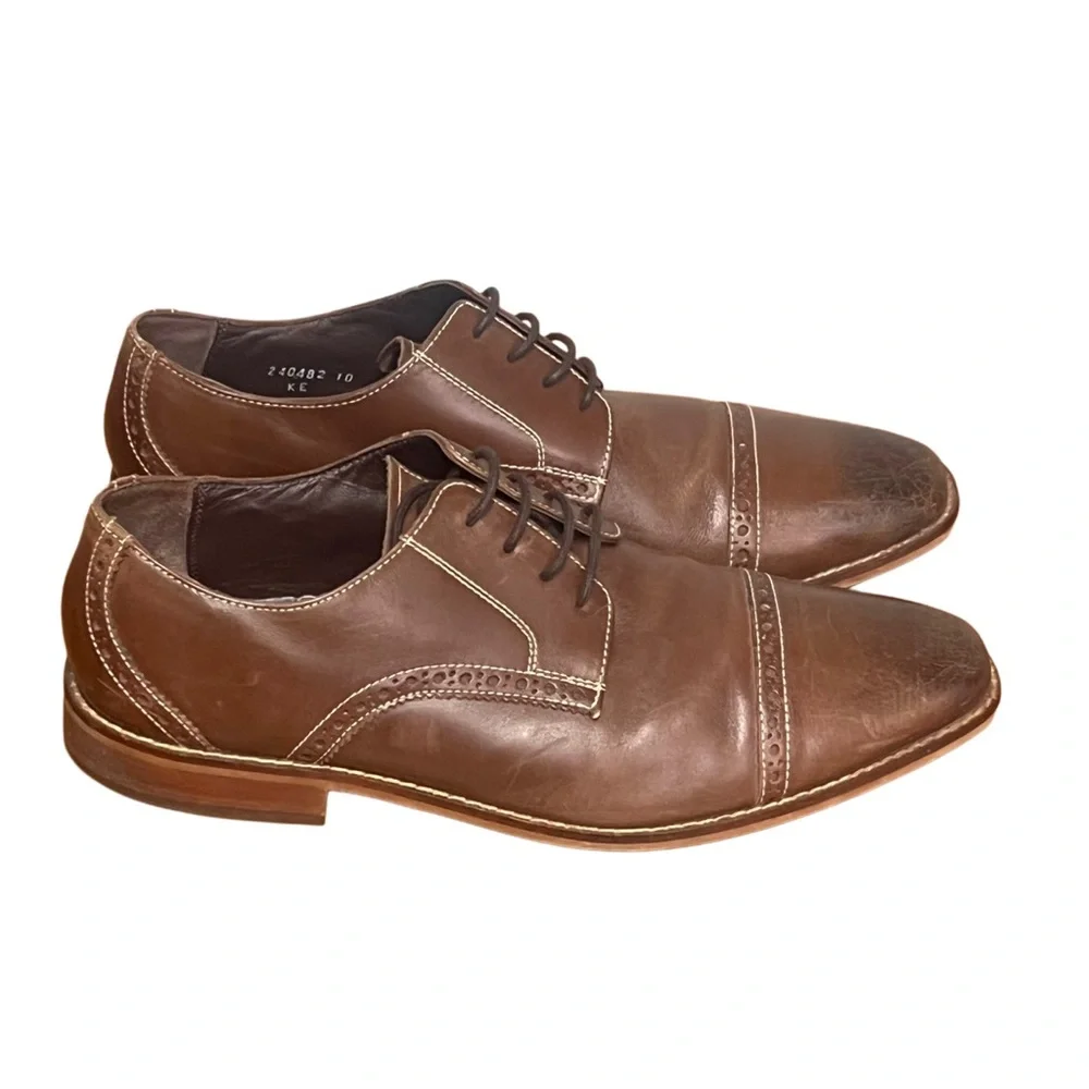 Florsheim Castellano Cap Toe Oxford Brown Size 10.5